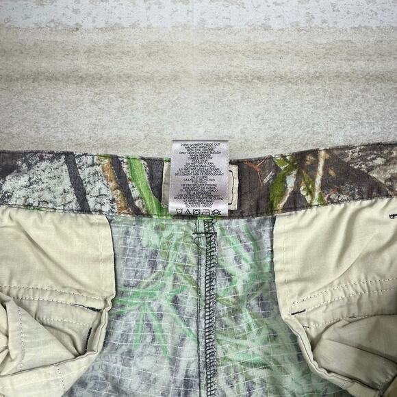 Vintage Mossy Oak Hunting Camo Tactical Pants Baggy Wide Leg Cargos Woodland 90s - Picture 5 of 5